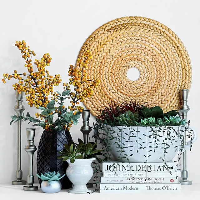 decoration – Plant decor set – 2 1 3ds Max