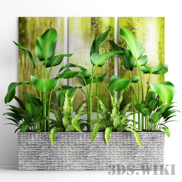 decoration – Plant set 3ds Max