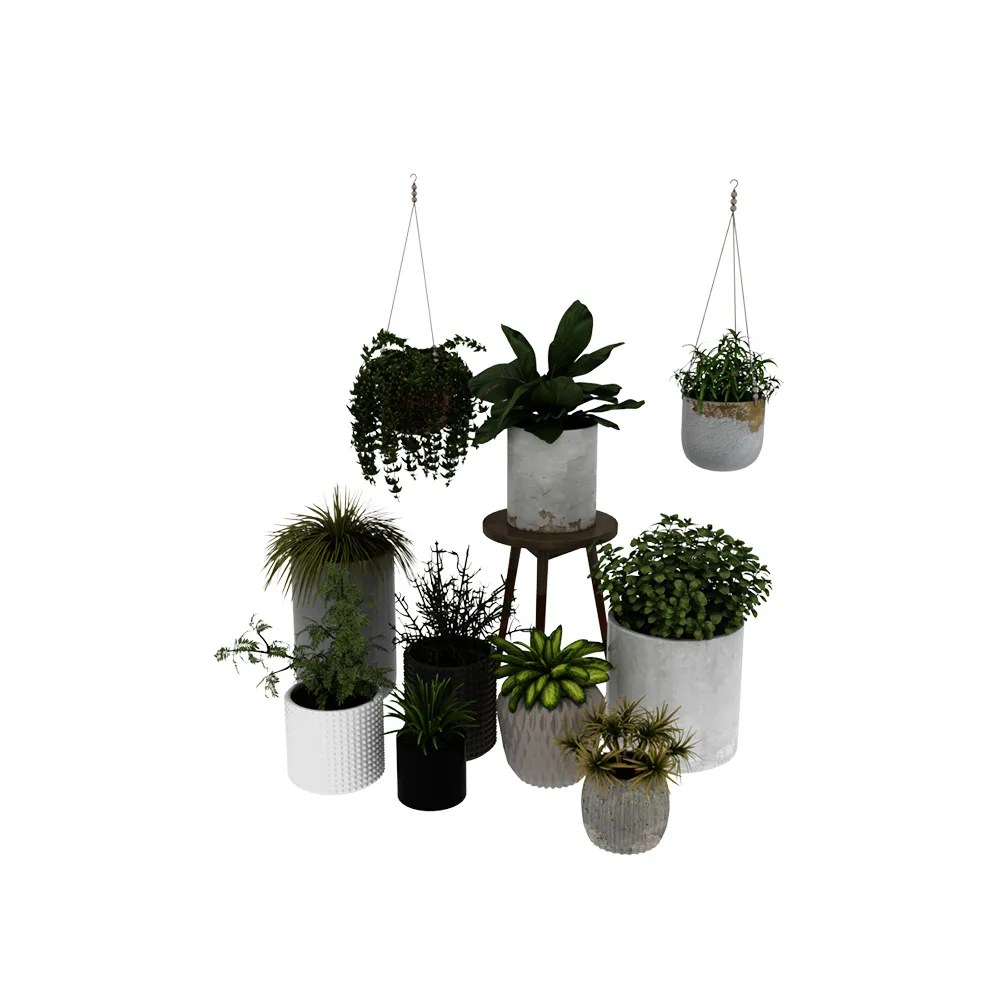 decoration – Plants collection 058 3ds Max