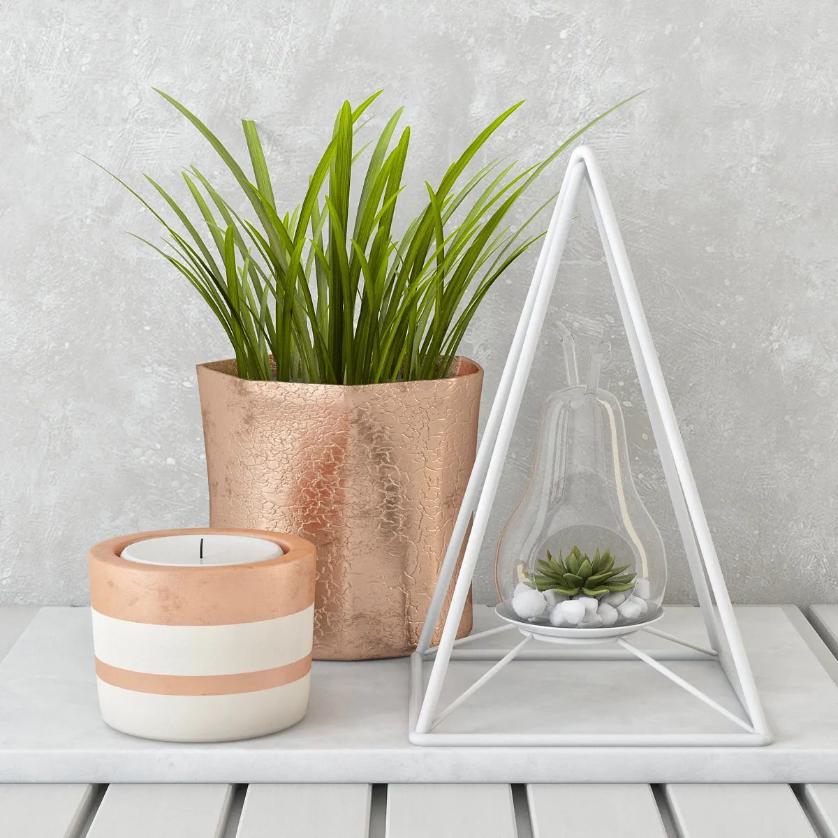 decoration – Plants decor set 02 3ds Max