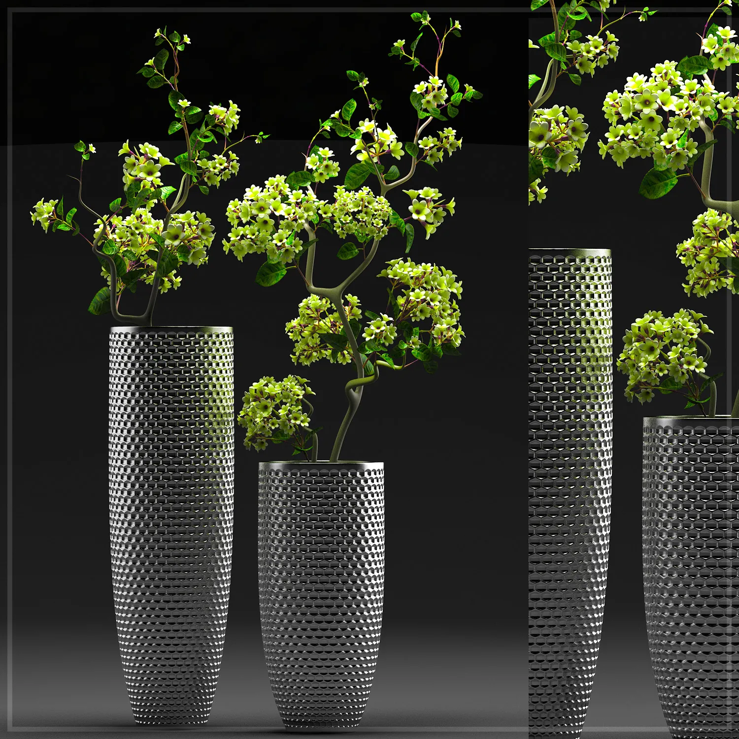 decoration – Plants in a vase 01 3ds Max
