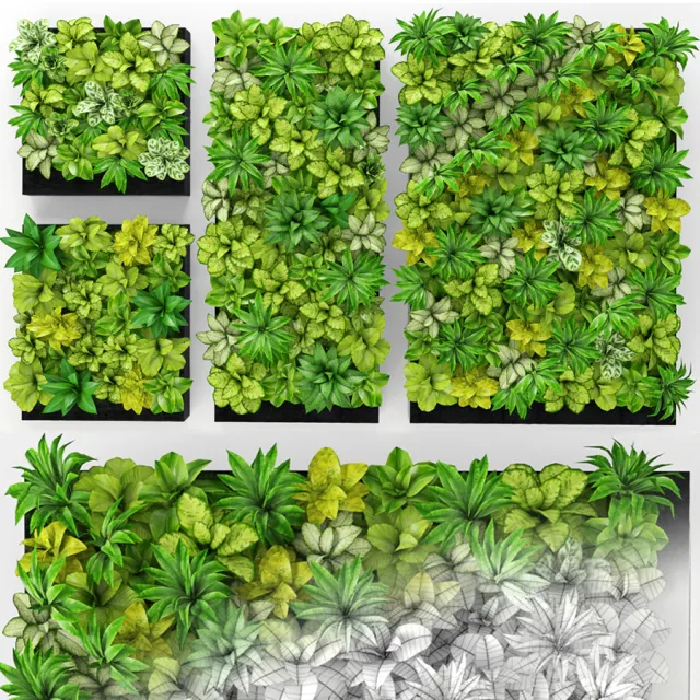 decoration – Plants set 015 3ds Max