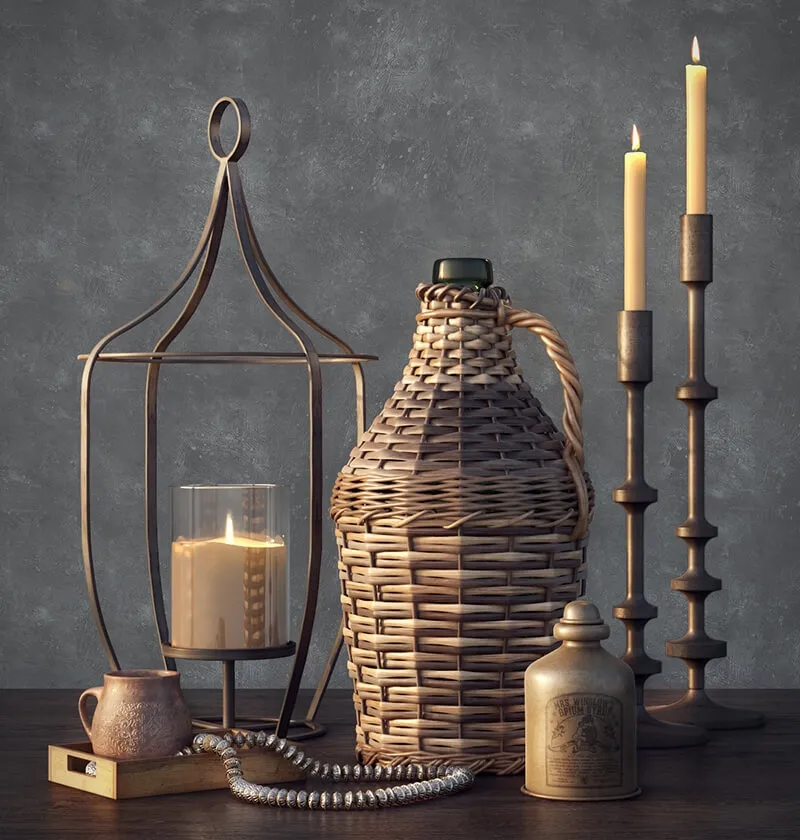 decoration – PotteryBarn decoration set 3ds Max