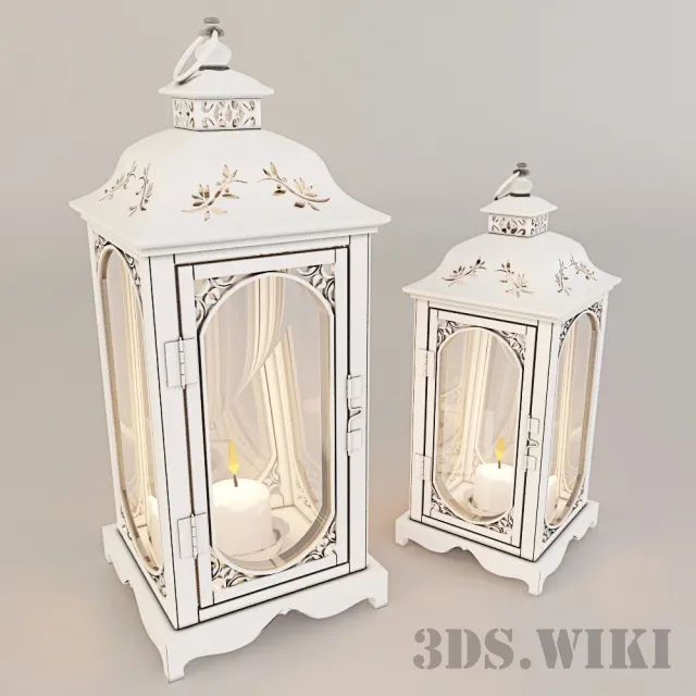 decoration – Provence style lantern 3ds Max
