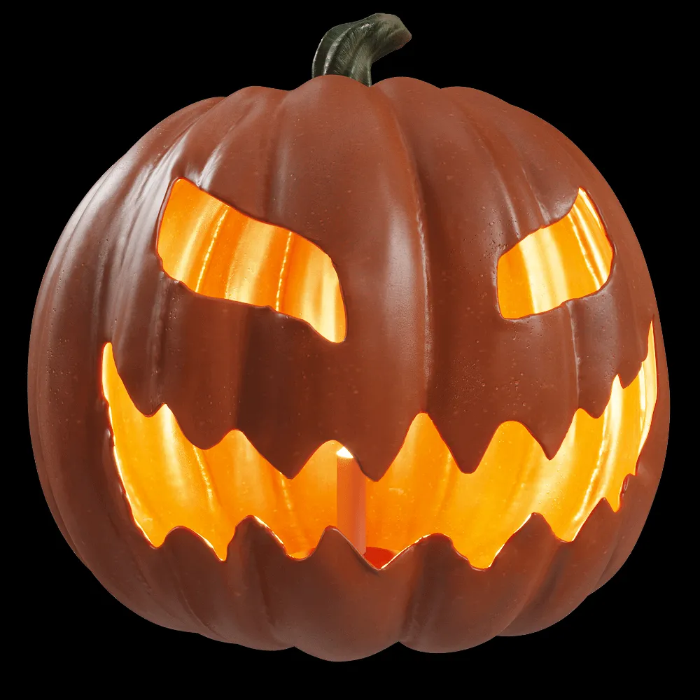 decoration – Pumpkin candle 3ds Max