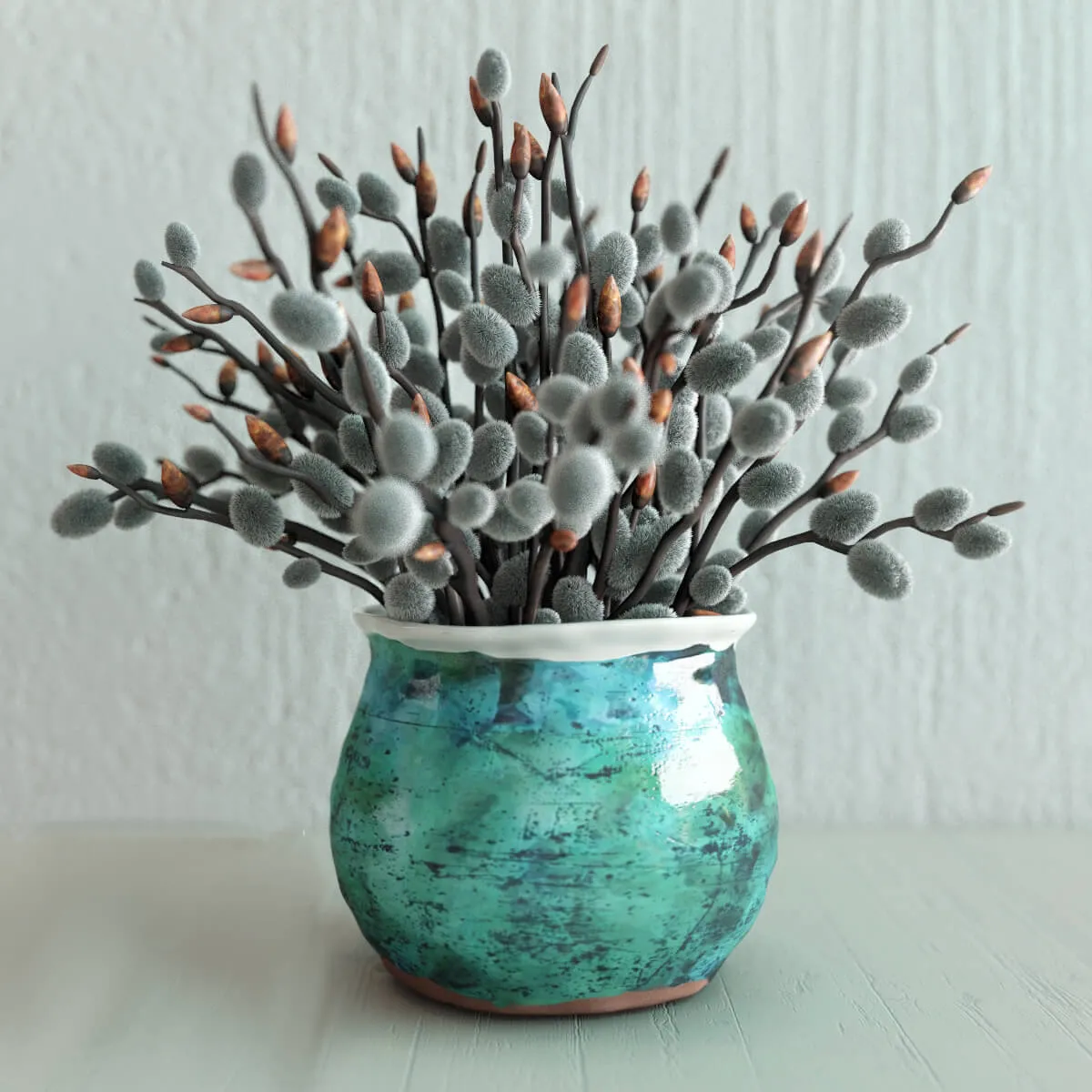 decoration – Pussy willow bouquet 3ds Max