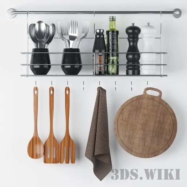 decoration – Railing Kitchen Set 3ds Max