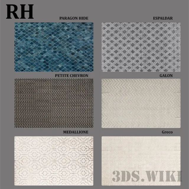 decoration – Restoration Hardware Carpet Collection 3ds Max