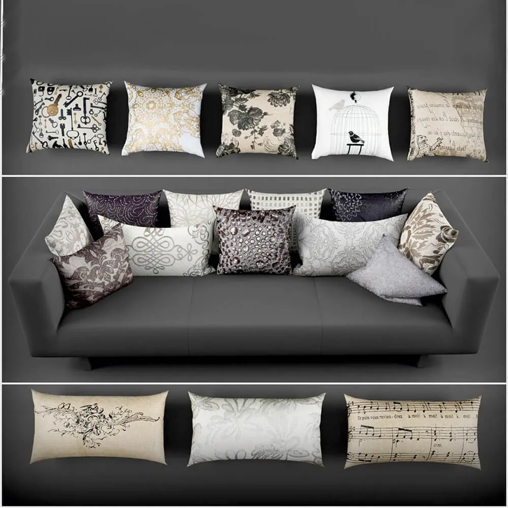 decoration – Rizzy Home pillows 3ds Max