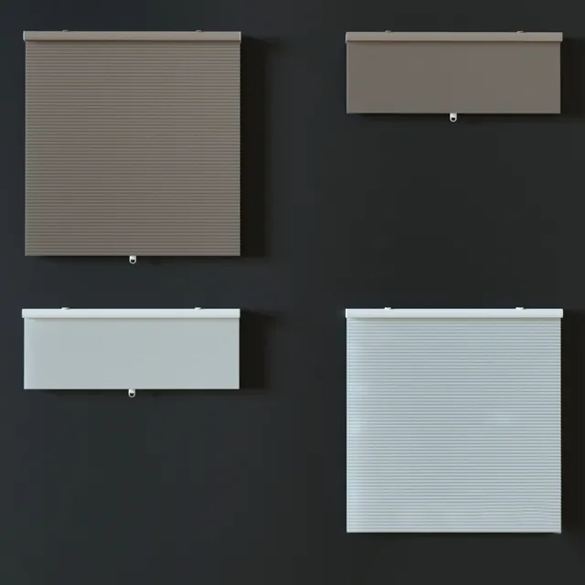 decoration – Roller blind IKEA Hoppvals 3ds Max
