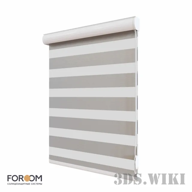 decoration – Roller blinds CLIC BOX DUO 3ds Max