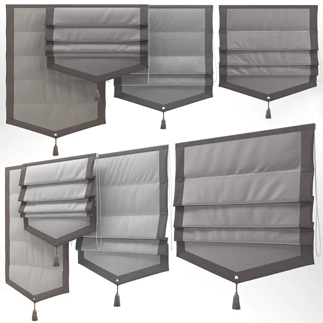 decoration – Roman blind 3 3ds Max