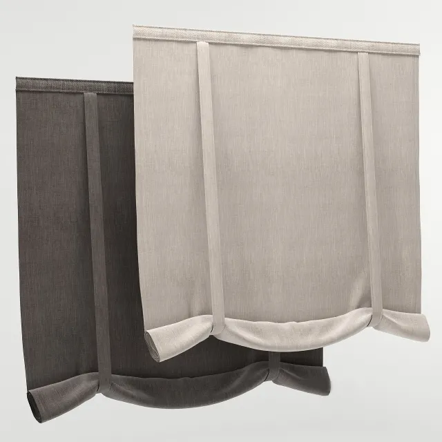decoration – Roman blind 39 3ds Max