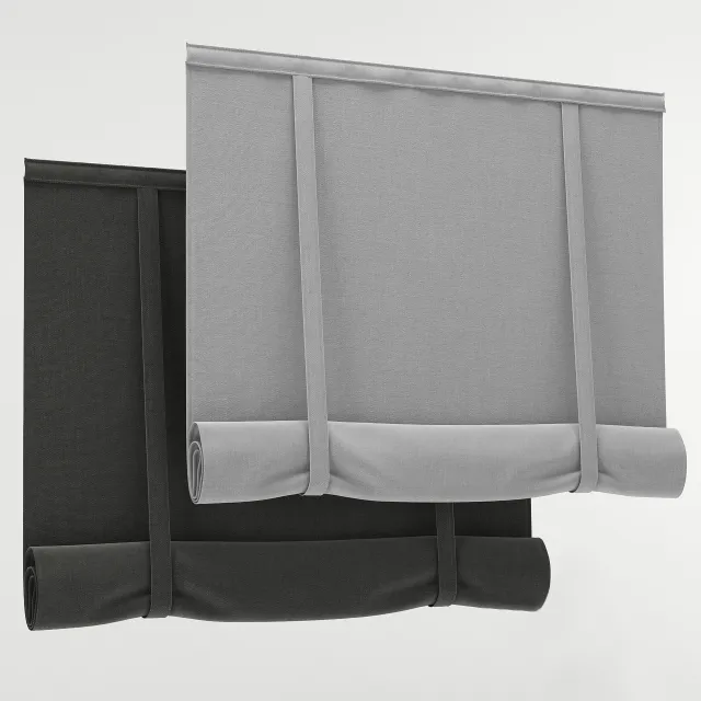 decoration – Roman blind 41 3ds Max