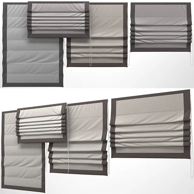 decoration – Roman blind 6 3ds Max