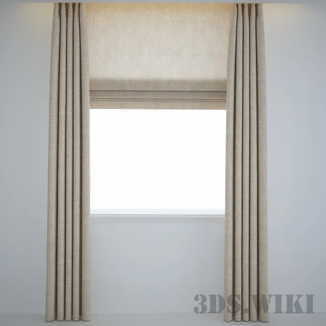 decoration – Roman blinds – Roman blinds 3ds Max