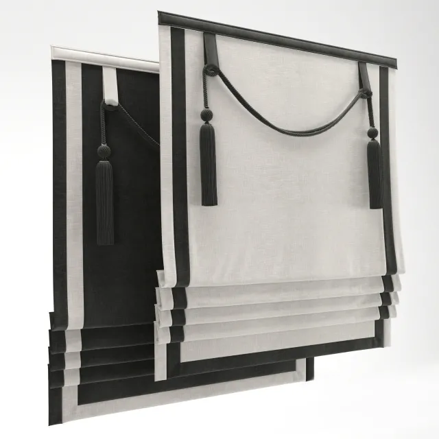 decoration – Roman curtain 19 3ds Max