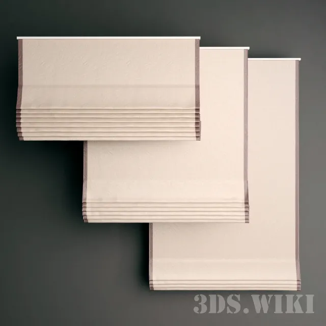 decoration – Roman curtains 3ds Max