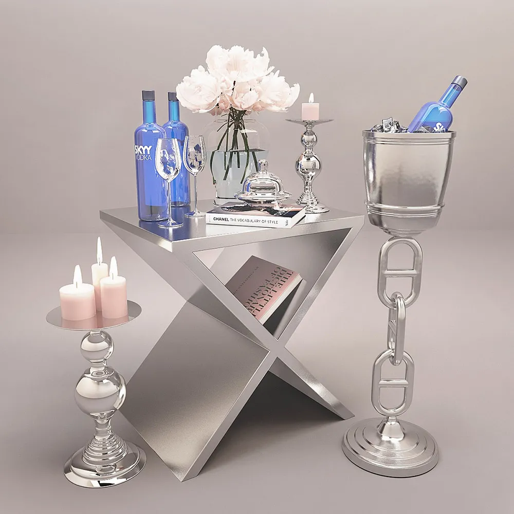 decoration – Romantic decorative set 3ds Max