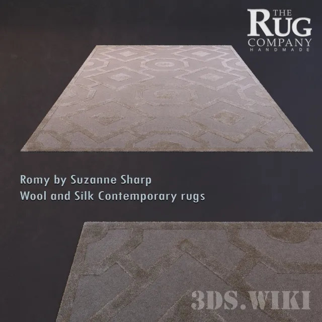 decoration – Romy by Suzanne Sharp rug 3ds Max