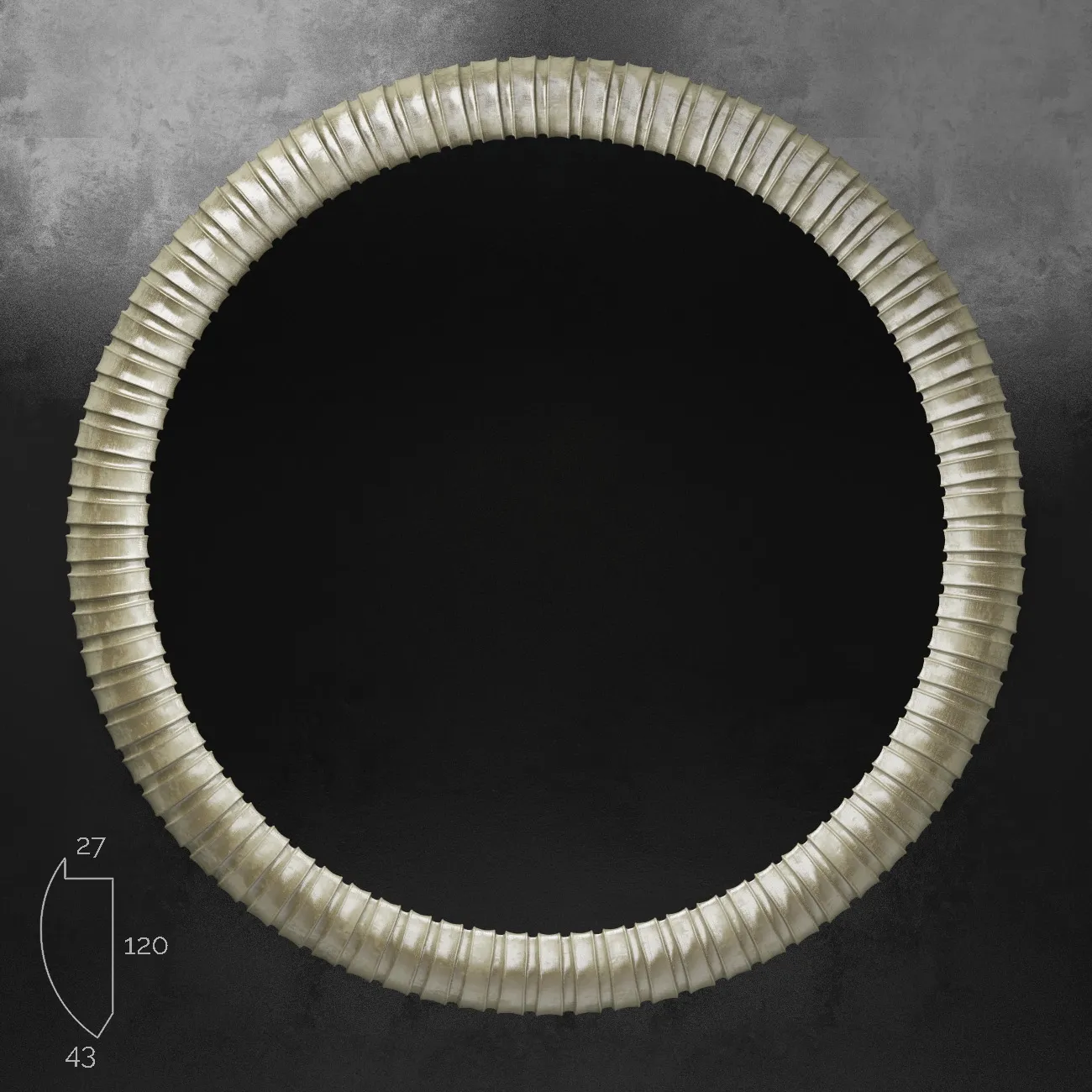 decoration – Round Mirror (baguette art.TL1151-3453) 3ds Max