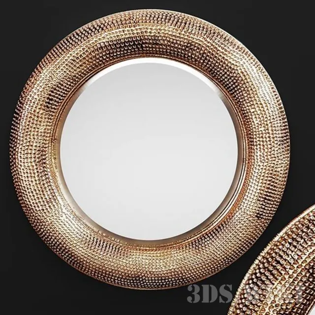 decoration – Round mirror Howard Elliott Raymus 3ds Max