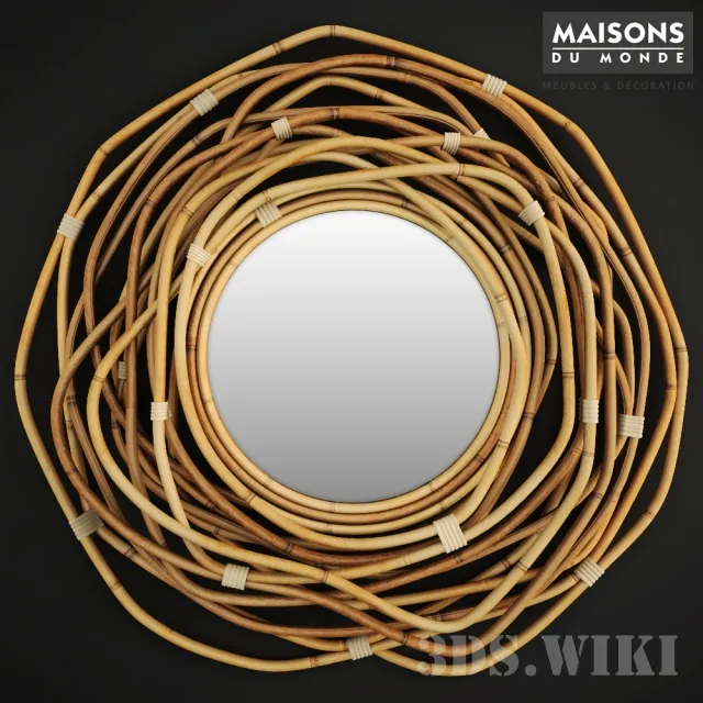 decoration – Round wall mirror SUMBA 3ds Max