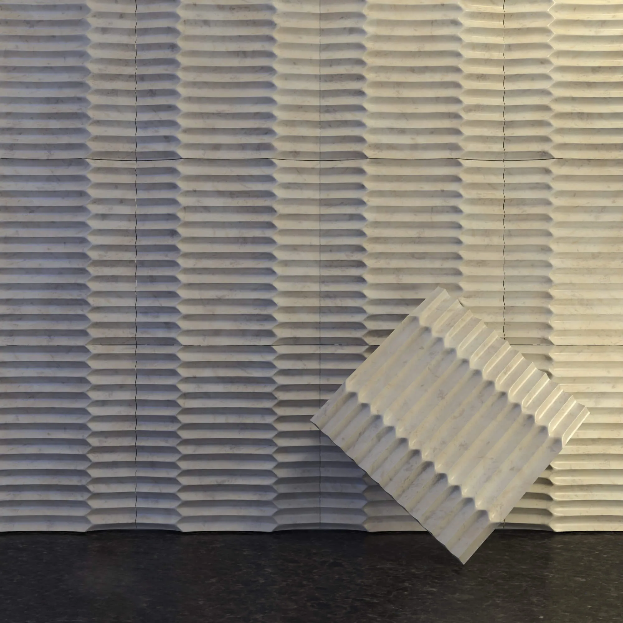 decoration – Ruffle panel 3ds Max