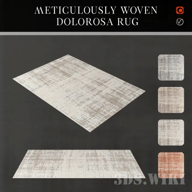 decoration – Rug Meticulously Woven Dolorosa 3ds Max