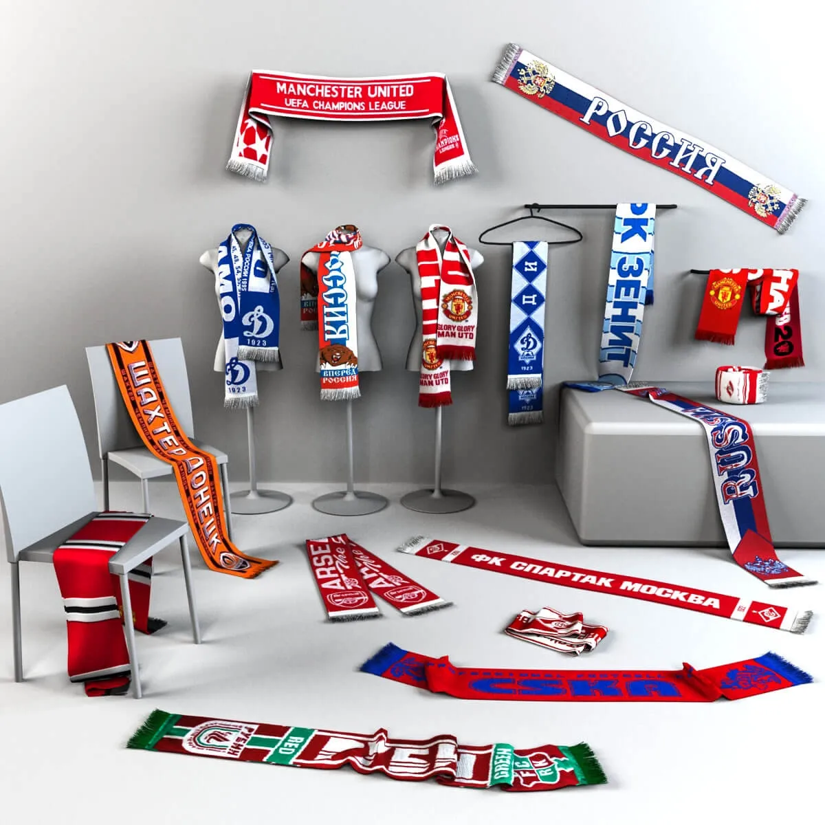 decoration – Scarfs 965 3ds Max