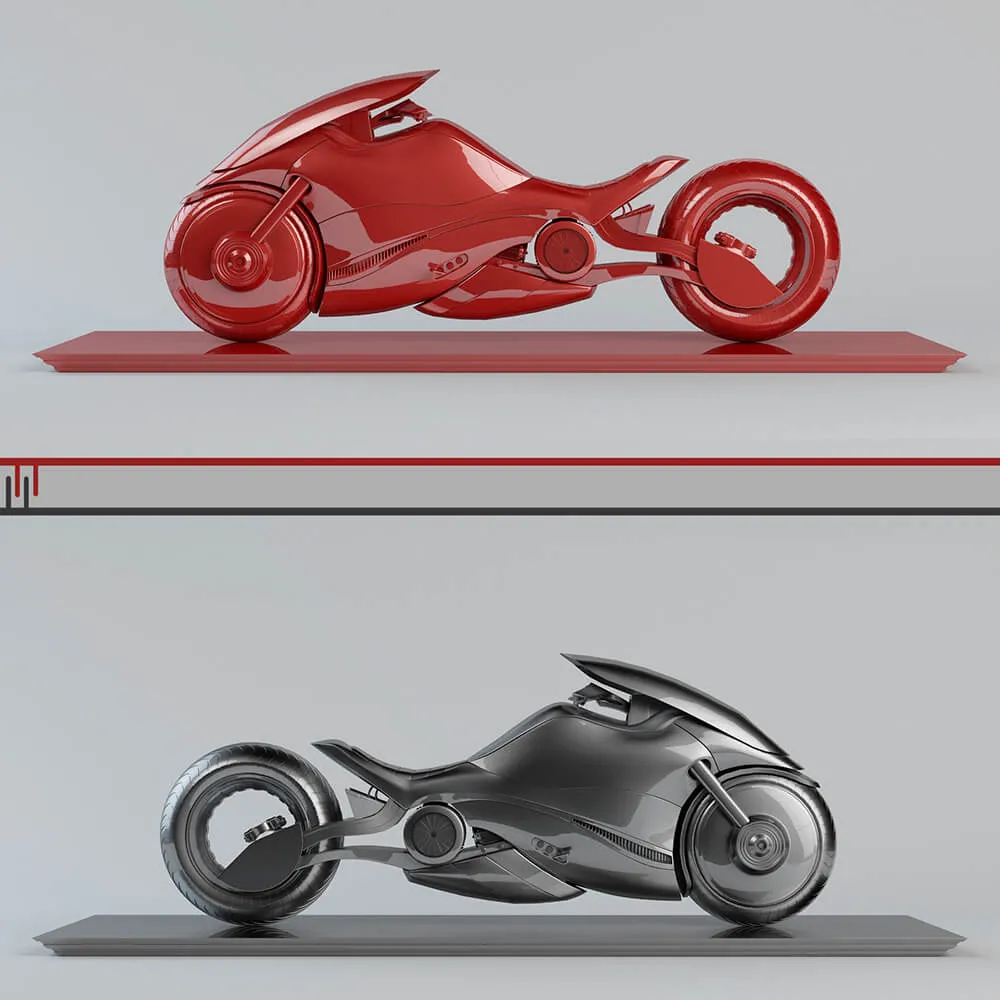 decoration – Sci-fi Bike Motorcycle 3ds Max