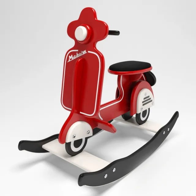 decoration – Scooter rocking 3ds Max