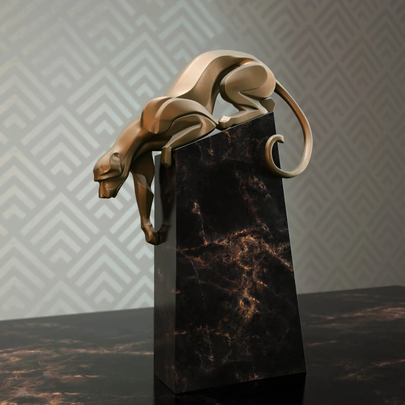 decoration – Sculpture jaguar 3ds Max