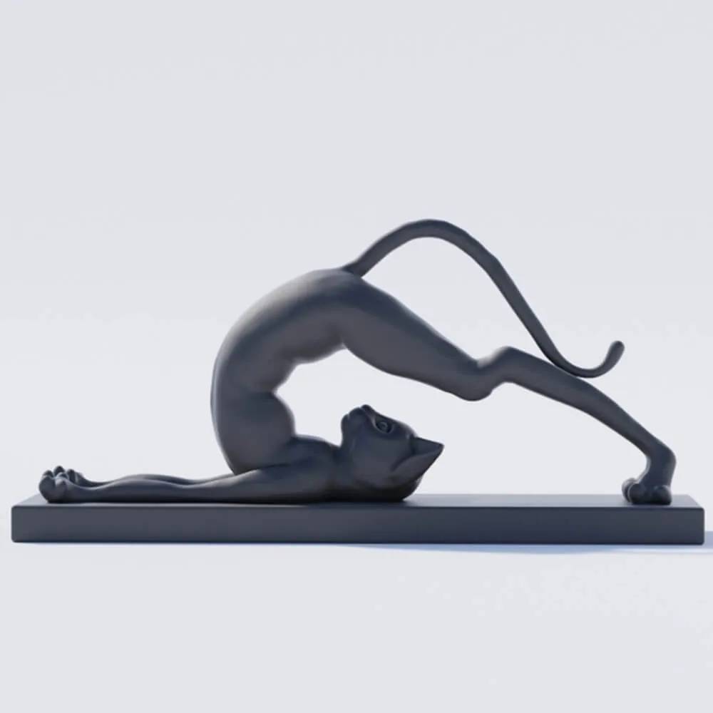 decoration – Sculpture man-cat 3ds Max