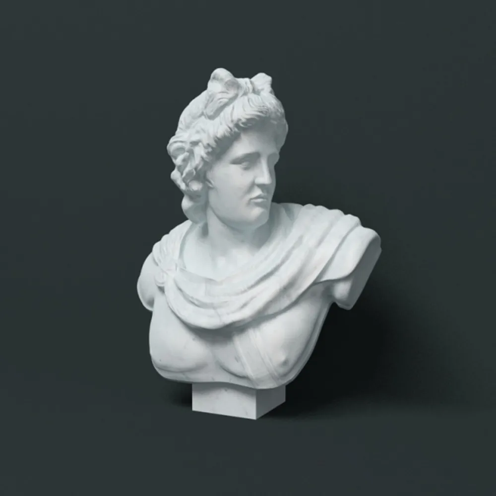 decoration – Sculpture of Apollo 3ds Max