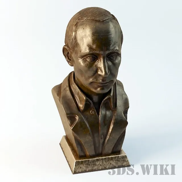 decoration – Sculpture of Putin 3ds Max