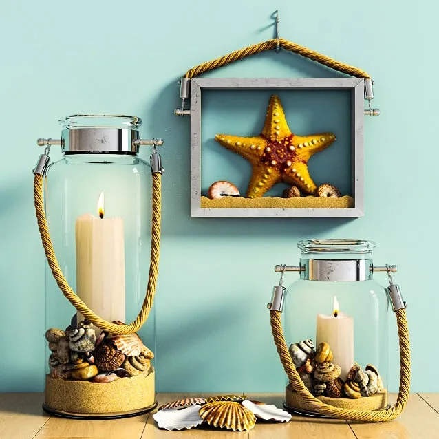 decoration – Sea set 6 3ds Max