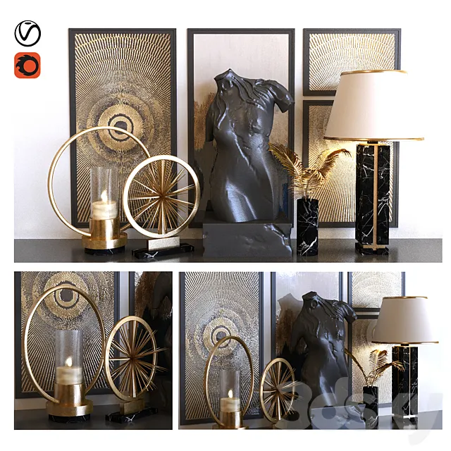 decoration set 010 3ds Max