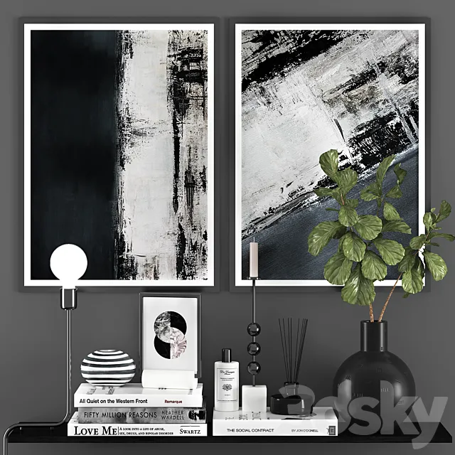 Decoration set 10 3ds Max