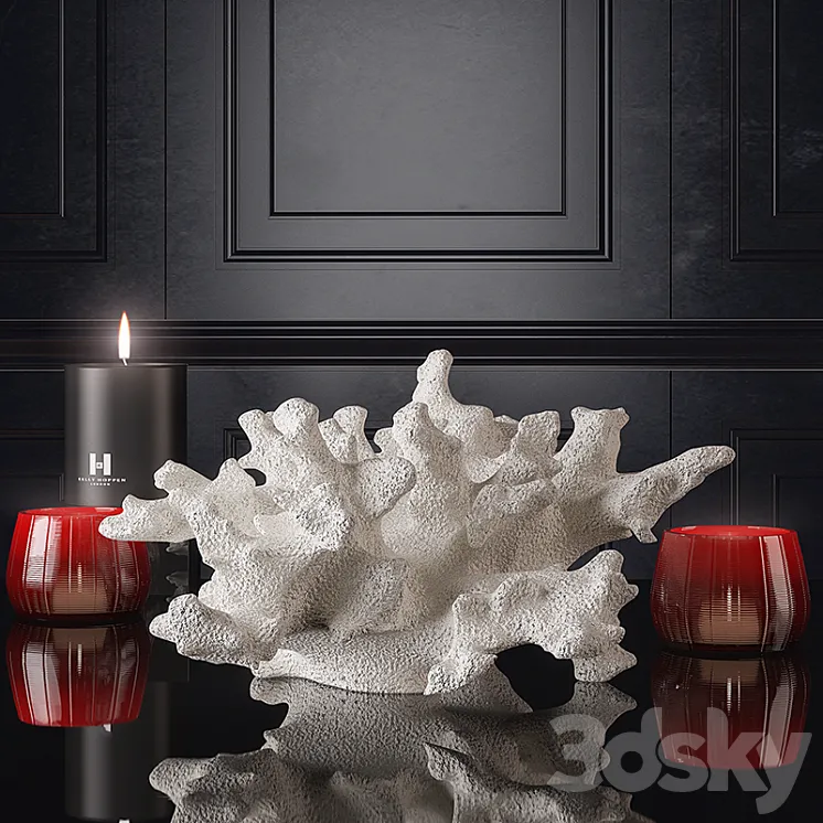 Decoration set by Kelly Hoppen 3DS Max