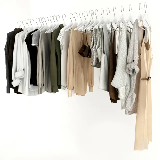 decoration – set clothes 05 3ds Max