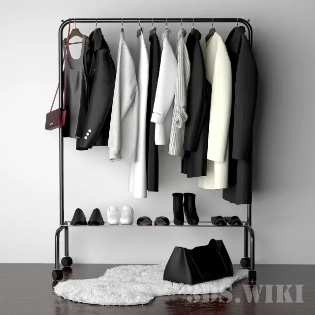 decoration – Set of clothes 3ds Max
