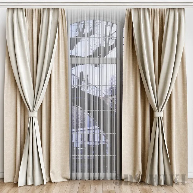 decoration – Set of curtains 3ds Max