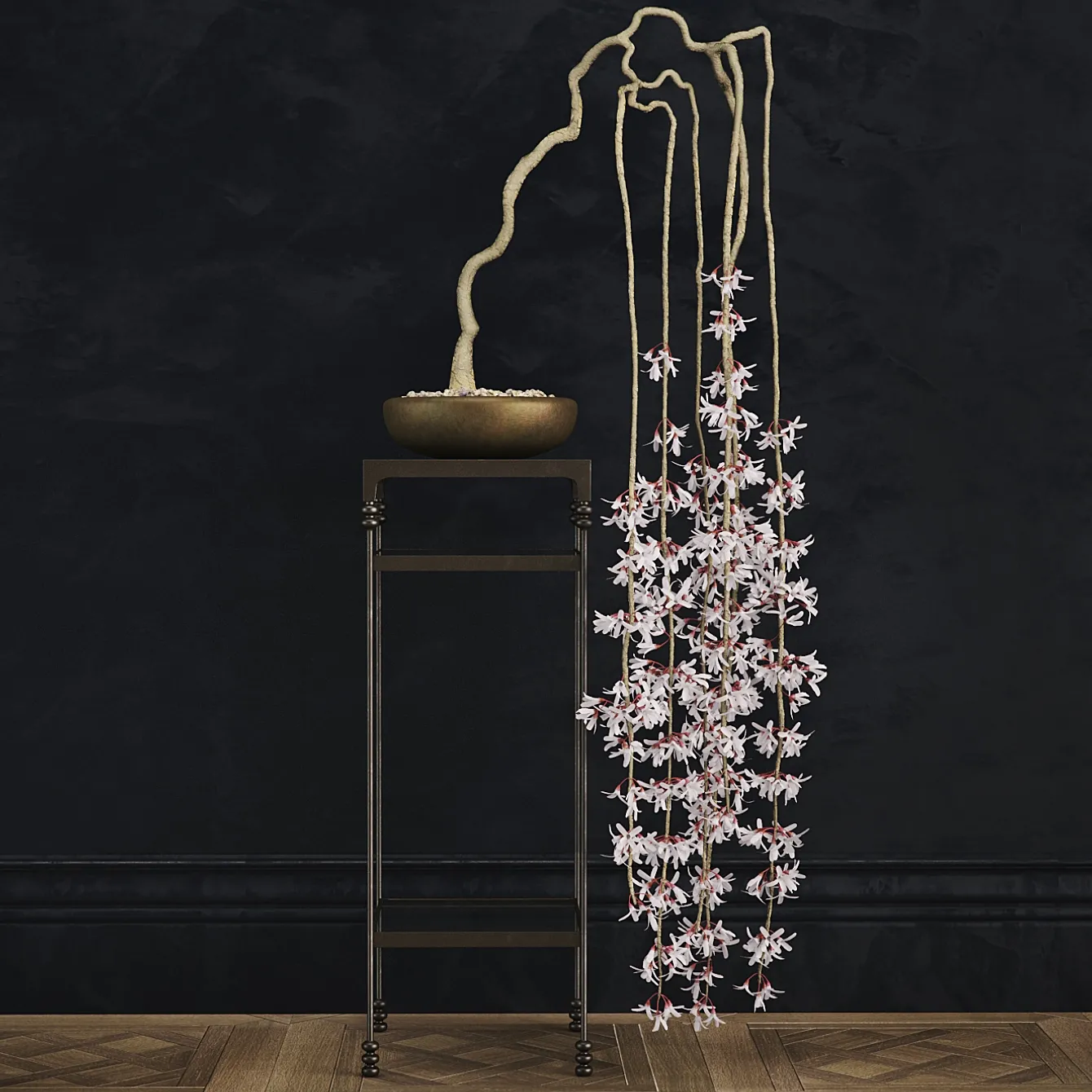 decoration – Set of decor with flower 08 3ds Max