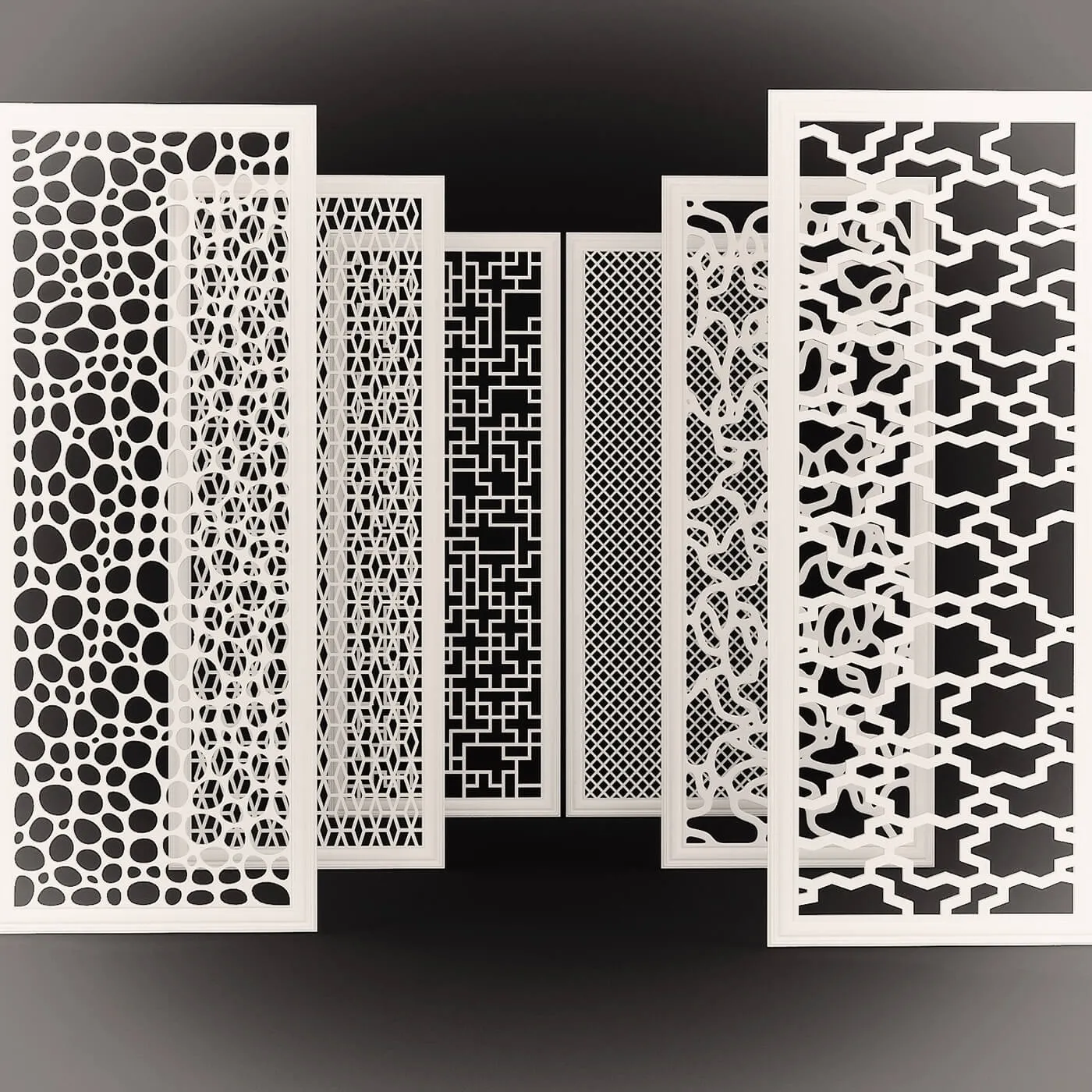 decoration – Set of decorative panels 3ds Max