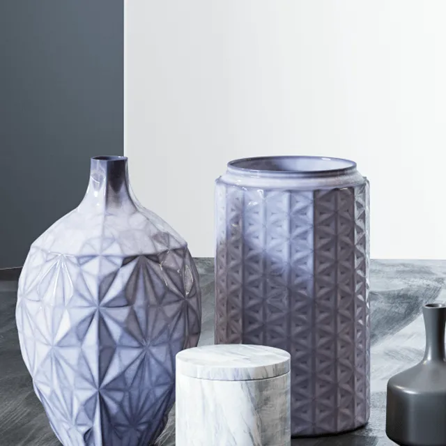decoration – Set vases Ellos Home  Corona 3ds Max