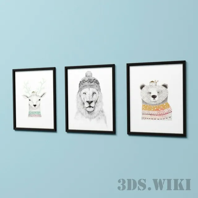 decoration – Simple wall art 3ds Max