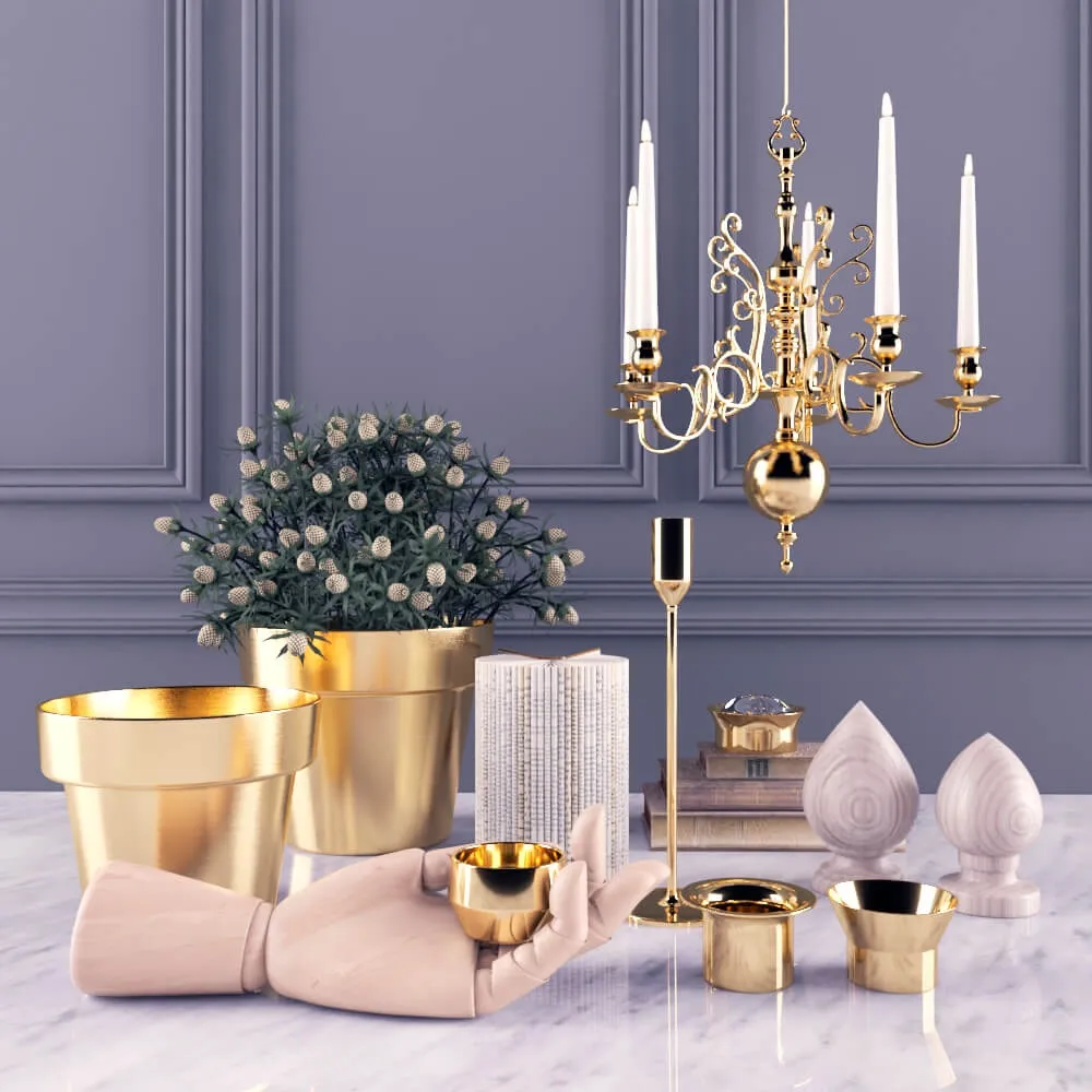 decoration – Skultuna decor set 3ds Max