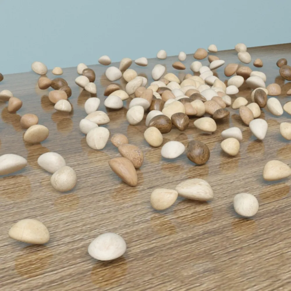 decoration – Small round sea stones 3ds Max