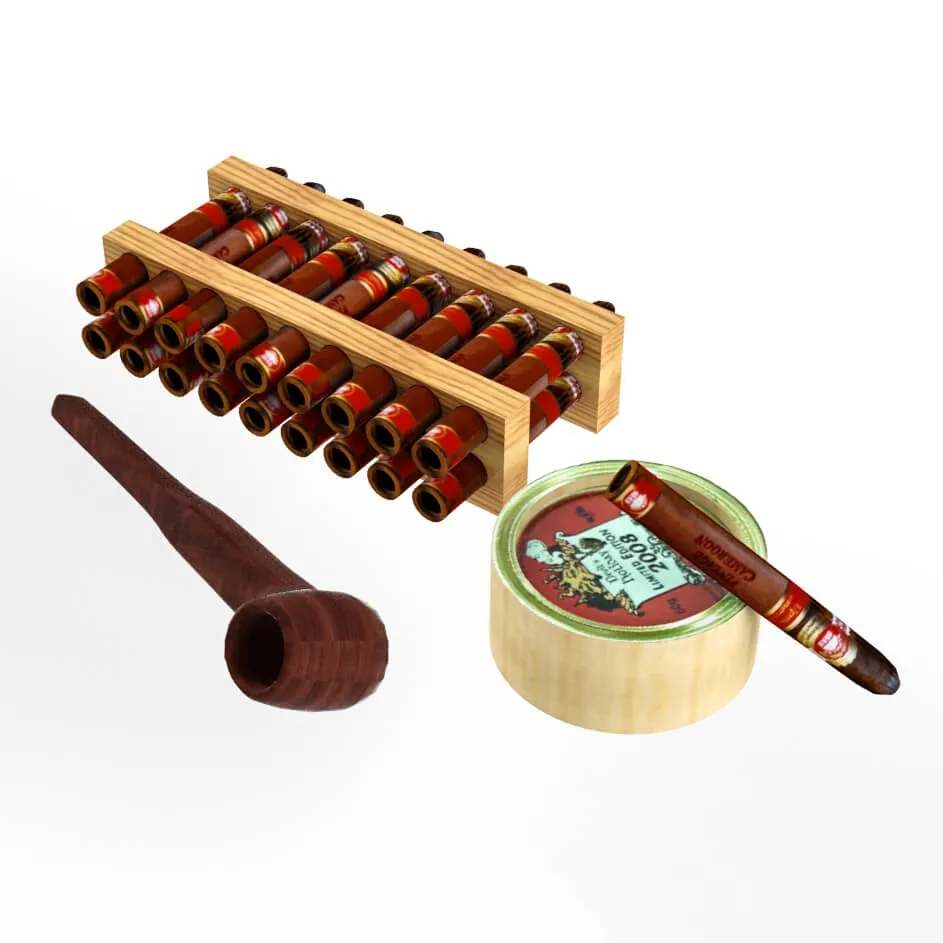 decoration – Smoking set 3ds Max